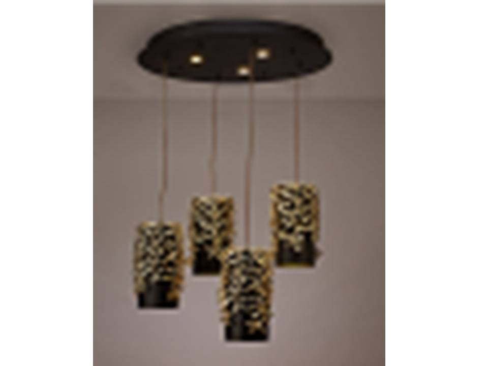 C-2465-4-CEILING LAMP -ALUMINIUM+METAL