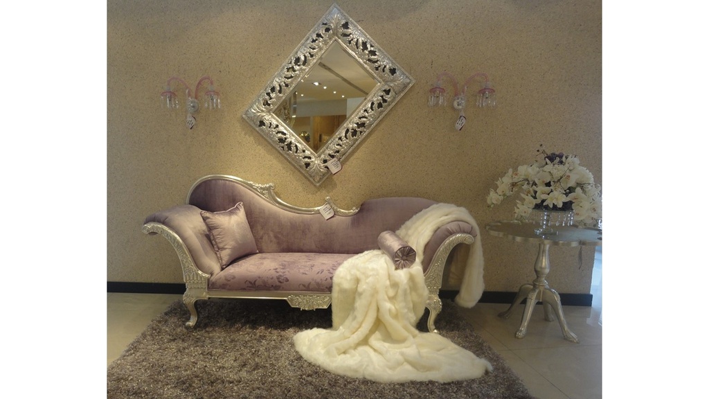 MULAN-ESF-6611-CHAISE LOUNGE -PURPLE-YB-3/9108