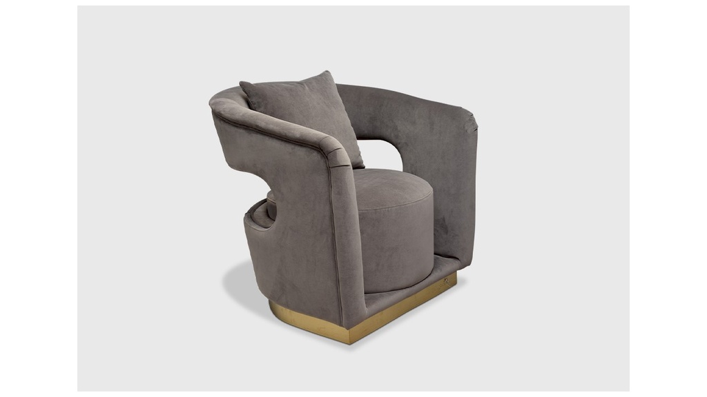 VERENA-F-9887 CHAIR - MEG-51-DK GREY