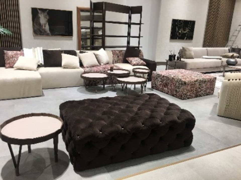 CLEOPATRA-HF-1619-SOFA SET -L SHAPE+OTTOMAN