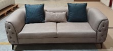 PALERMO-SOFA 3 SEATER (FP ASTERIX 021)-GREY+NAVY BLUE-G7