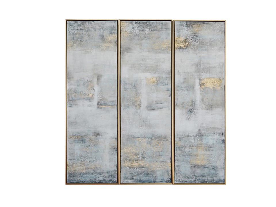 CNBZWF070-WALL DECOR (ABSTRACT)-(20*60*3") (S/3)