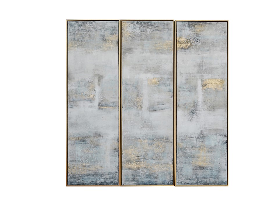 CNBZWF070-WALL DECOR (ABSTRACT)-(20*60*3") (S/3)