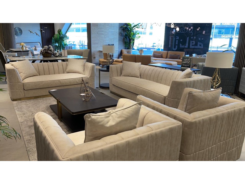 CAPRICE-U-779-SOFA 2 SEATER-BEIGE/GOLD-GROUP-1