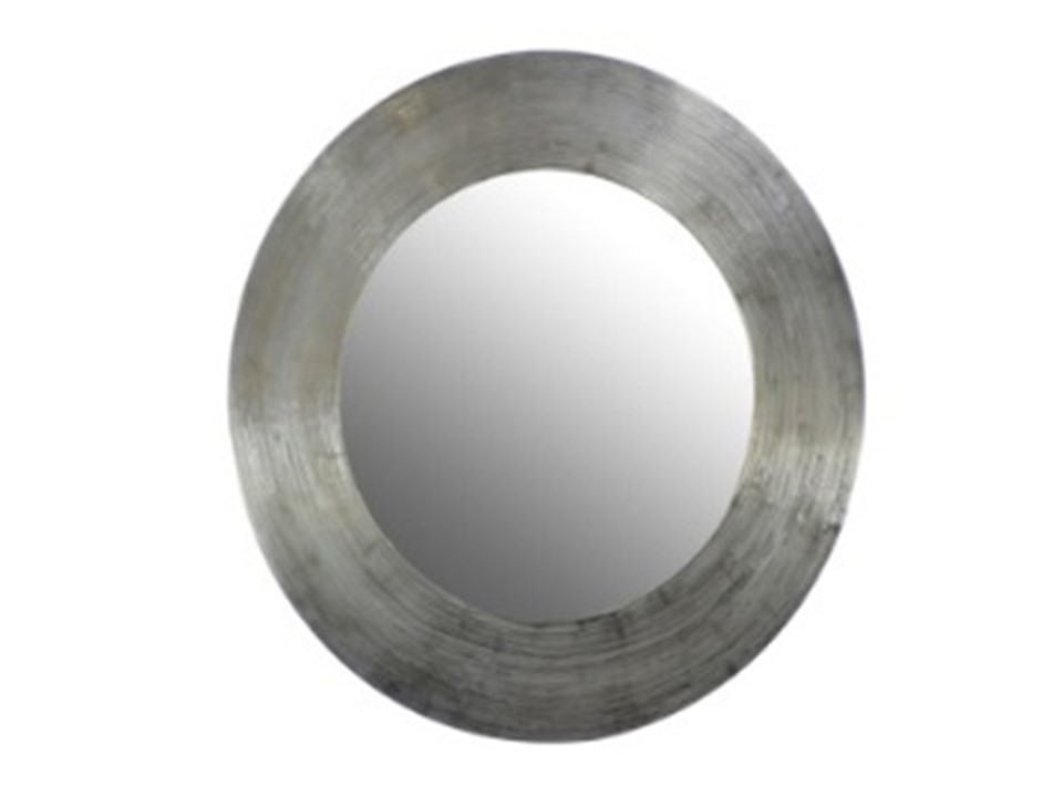 CNIDMRN004B-ALUMINIUM LARGE TEXTURED MIRROR (35X35X1'')-BLACK NICKEL FINISH