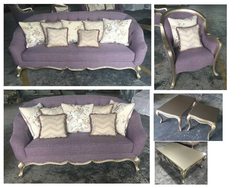 ARWA-V-0020-SOFA SET-(3+2+1+1)+COFFEE TABLE-(1+2) -PURPLE BEIGE-M0020-G1