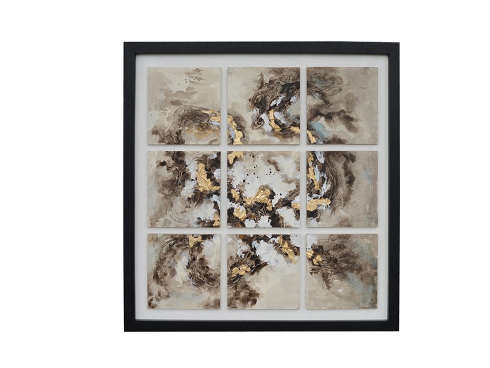 CNTOP2342-PAINTING (45*45")-BLACK FRAME