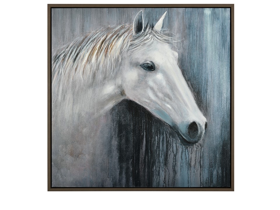 CNTOP-2922AH-HORSE FRAMED CANVAS 120*120CM