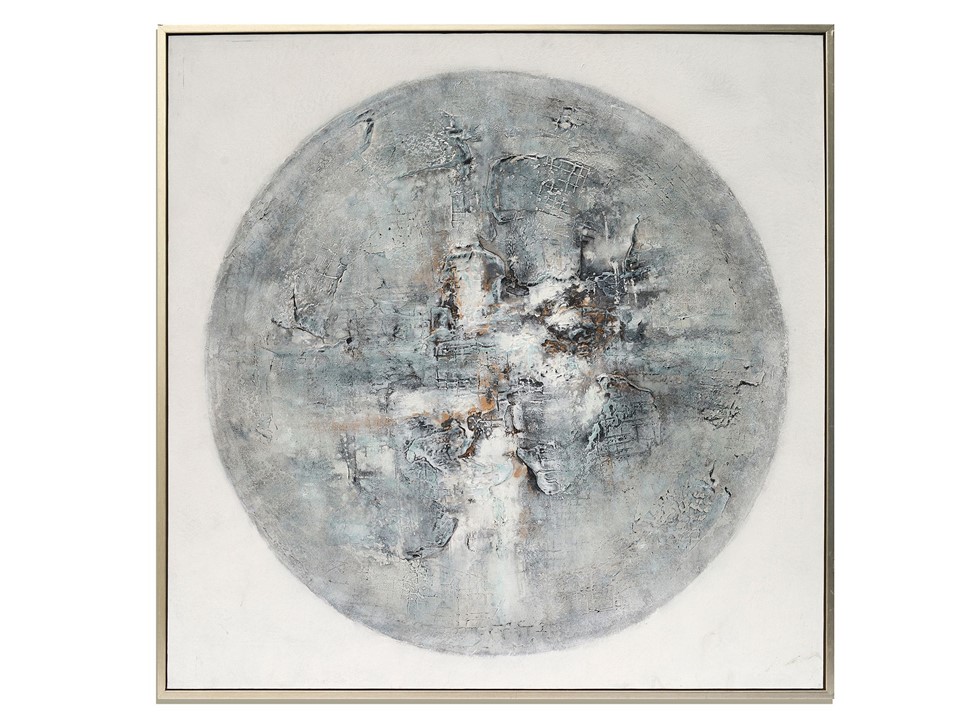 CNTOP-3026-MOON FRAMED CANVAS 51.6*51.6
