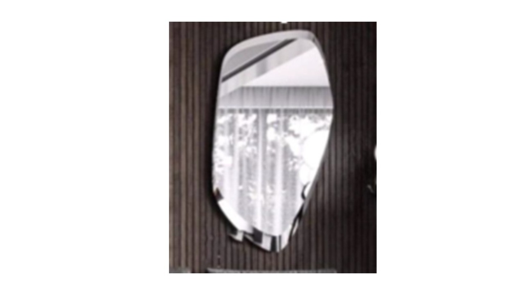 OA-8003-ORGANIC SHAPED WALL MIRROR-70X110X2-WITH WIDE UNEVEN BEVEL