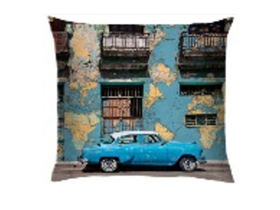 CU-010-BLUE AMBASSADOR CUSHION (40*40)