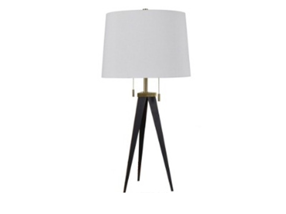 CVAZER040-LENNON TABLE LAMP (32''H)-METAL BRONZE AND ANTIQUE BRASS FINISH