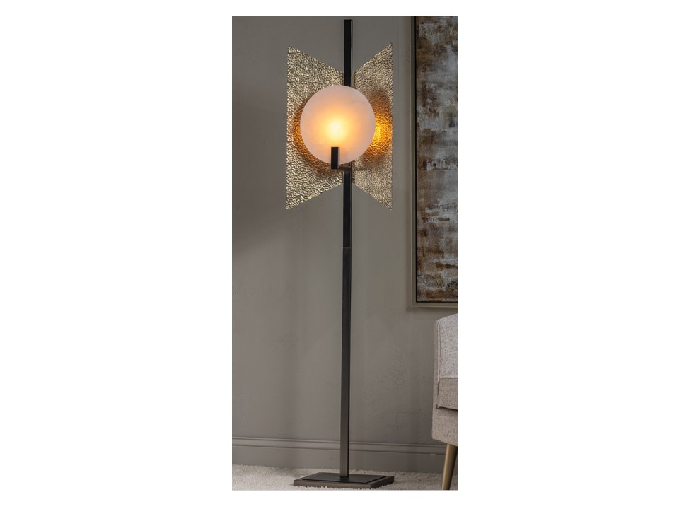 CVAZER062-FLOOR LAMP (68.5"H)-ALABASTER FINISH