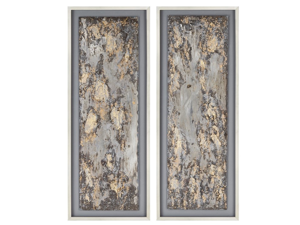 AC-CVBZWF-100-STORMY SEA-(22.5*58.5CM)-SET OF 2 ABSTRACT PAINTING