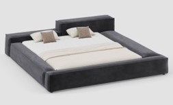 TRIPOLI-G2-CW80011M-L-1800-KING BED(2460*2660*460)-FENDI-94 GREY-G2