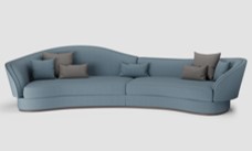 RIXOS-G4-5 SEATER SOFA-(FIRUZE -19/308/309)-ASH GREYG4
