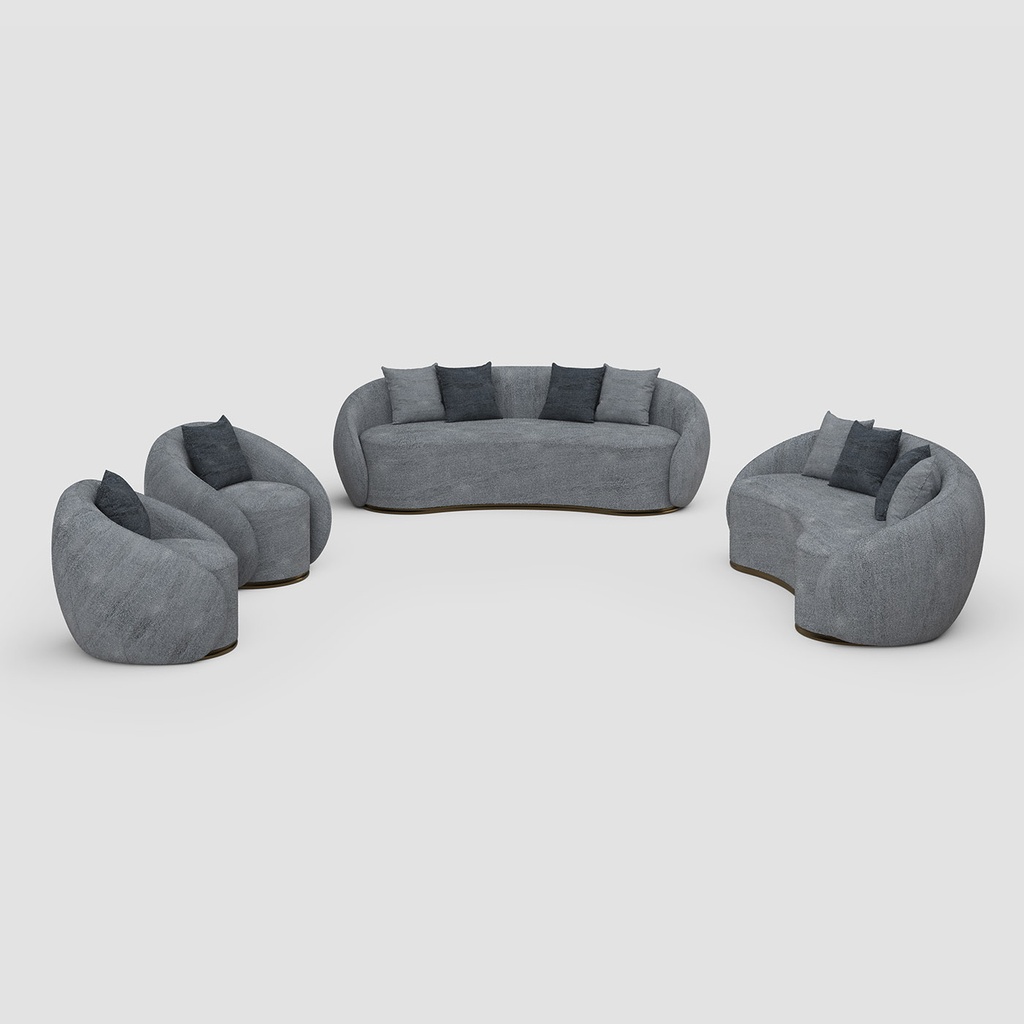 CASSANDRA-G2-9006-SET 3+3+1+1-(BODY:QF20251-04+CUSHION:QF20215-04/18)-D.GREY-G2