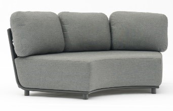 91933080-G1-HUG ARC CORNER SOFA(187*103*66)-(049-75952/F7540-40/#2)-ANTHRACITE-G1
