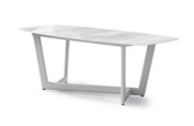 91932340-G2-CLUB ALUM DINING TABLE(200*100*74)-GLASS(SYH-51)+GREIGE-G2
