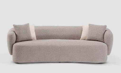 EMORY-G1-F-2326-2 SEATER SOFA(208*116*77)-L.GREY/CREAM(GLORE 142/GLORE 102)-G1