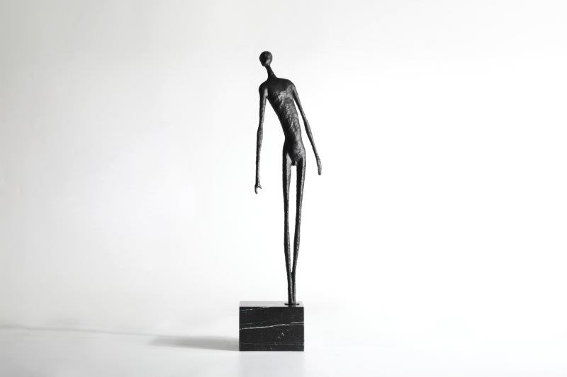 DZ0127-ABSTRACT MAN SCULPTURE-(200*35*240)-BLACK