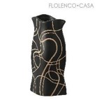 ACCFD-D22130-A-ABSTRACT FLAT VASE A-(21*12*43CM)-CERAMIC