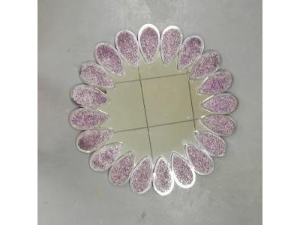 AC-E0013-CYRSTAL FLOWER WALL DECOR - SMALL 770 X 20