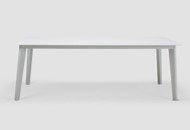 91704082-G3-DIVA ALUM GLASS DINING TABLE(220*90*76)-LIGHT GREY(049-79002)+1806-G3