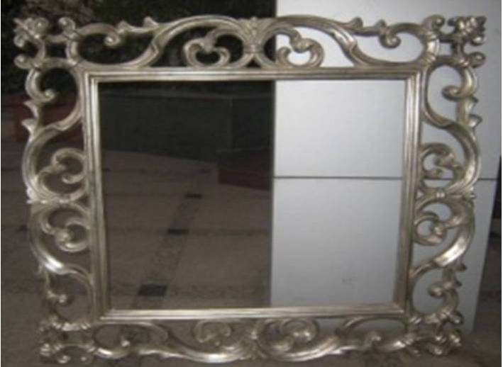 BASMA-F-1013-SG-FRAMED MIRROR -SHINY GOLD