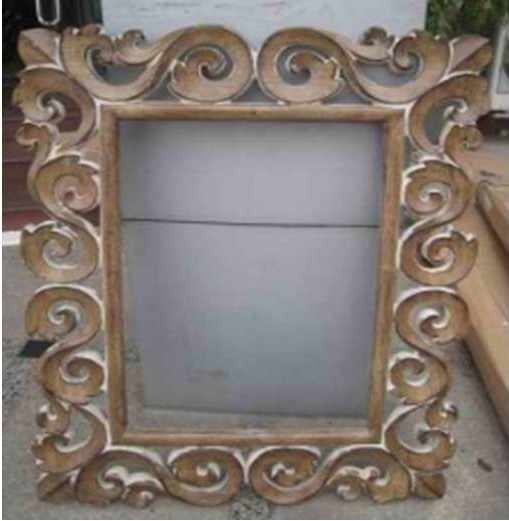 RUBA-F-1063-G-FRAMED MIRROR -GOLD