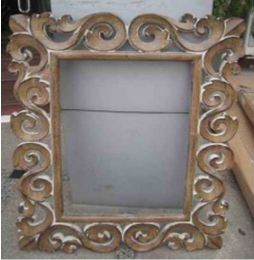 RUBA-F-1063-G-FRAMED MIRROR -GOLD