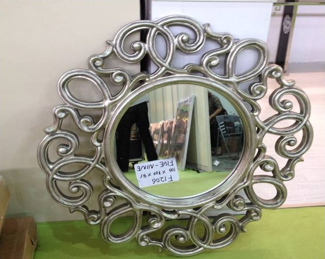 TASIN-F-1206-AS-FRAMED MIRROR -ANT.SILVER