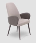 REINA-G1-ACH-23077-ARM CHAIR(560*650*960)-(DF-11+JBH01-23+2023-7)-LIGHT BROWN-G1