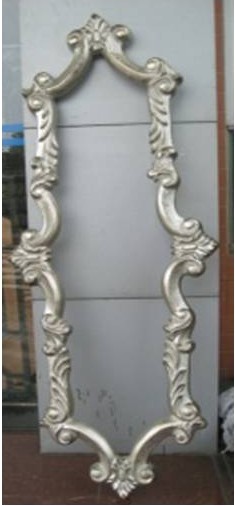 HUSNA-F-1212-AS-FRAMED MIRROR -ANT.SILVER