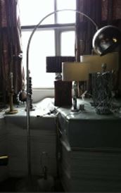 F-1926-FLOOR LAMP -SILVER