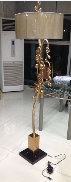 F-2186-FLOOR LAMP -GOLD