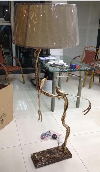 F-2317-FLOOR LAMP -GOLD