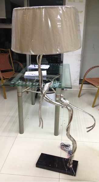 F-2317-FLOOR LAMP -SILVER