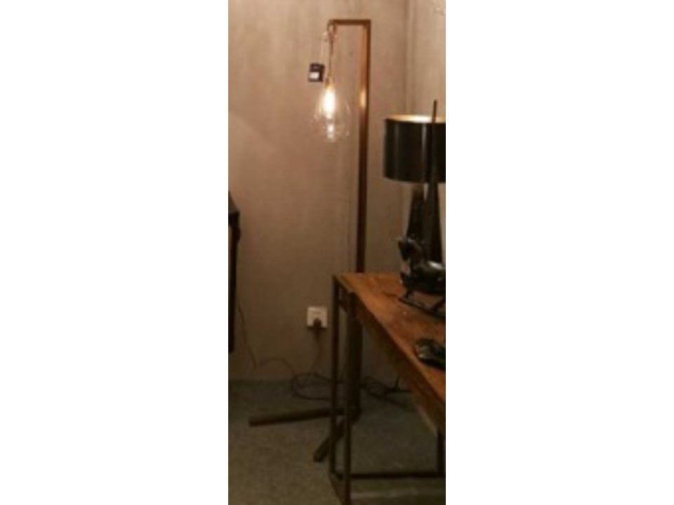 F2654-FLOOR LAMP-425*H160MM-GOLD WITH CLEAR GLASS