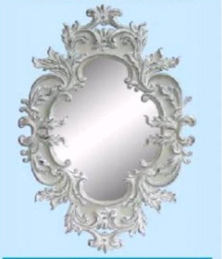 LARISA-F-523-AS-FRAMED MIRROR -ANT.SILVER