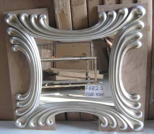 F-682-S-FRAMED MIRROR-SILVER