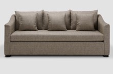 ELIO-E-407-3 SEATER SOFA FABRIC-COLUMBIA FOSSIL R-3405-6T AND CUSHIONS IN COLUMBIA FOSSIL R-3405-6T