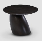 DAWSON-G1-P-6802-2-SIDE TABLE (DIA 600*430)-DARK ASH(WP-1)-G1