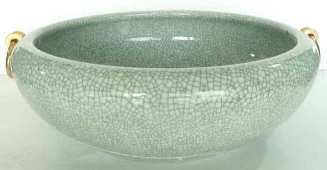 SO-F731-TRAY (470*150) BRASS PORCELAIN