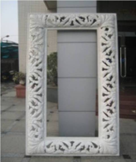 OVARO-F-979-SS-FRAMED MIRROR -SHINY SILVER