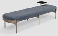 BATTISTA-G7-AMBO-CWD80107-BENCH (1813*572*484)-NAVY BLUE(D060)+BRUSHED BRONZE GOLD-G7