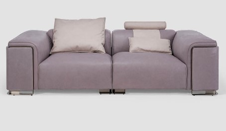 TROPEZ-G1-AMBO-S80224-2 SEATER (2500*1150*645)-LAVENDER(D051/D024)+BRUSHED BRONZE GOLD-G1