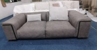 TROPEZ-G3-AMBO-S80224-2 SEATER (2500*1150*645)--DARK GREY/GREY(D008/G1075)+SANDBLASTED BLACK GOLD-G3