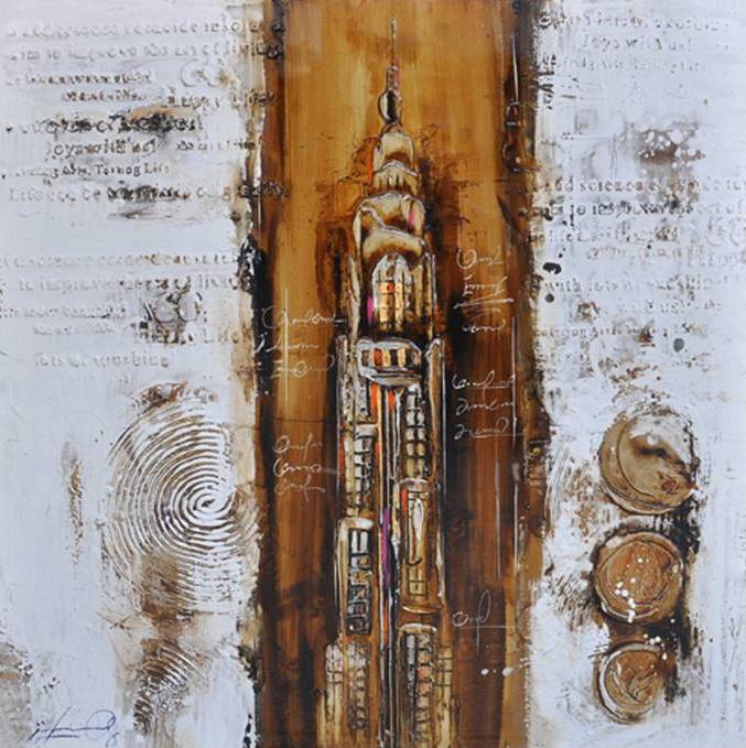 FC-4313Q-2-OIL PAINTING (100*100*3.5)-NEW