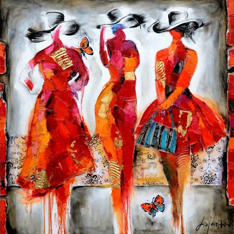 FC-6661-1-OIL PAINTING (100*100*3.5)-NEW